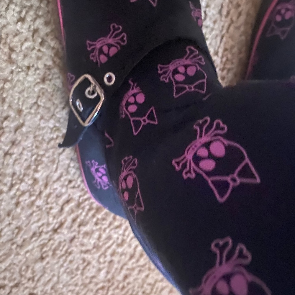 Sugar Black and Pink Ankle Boots